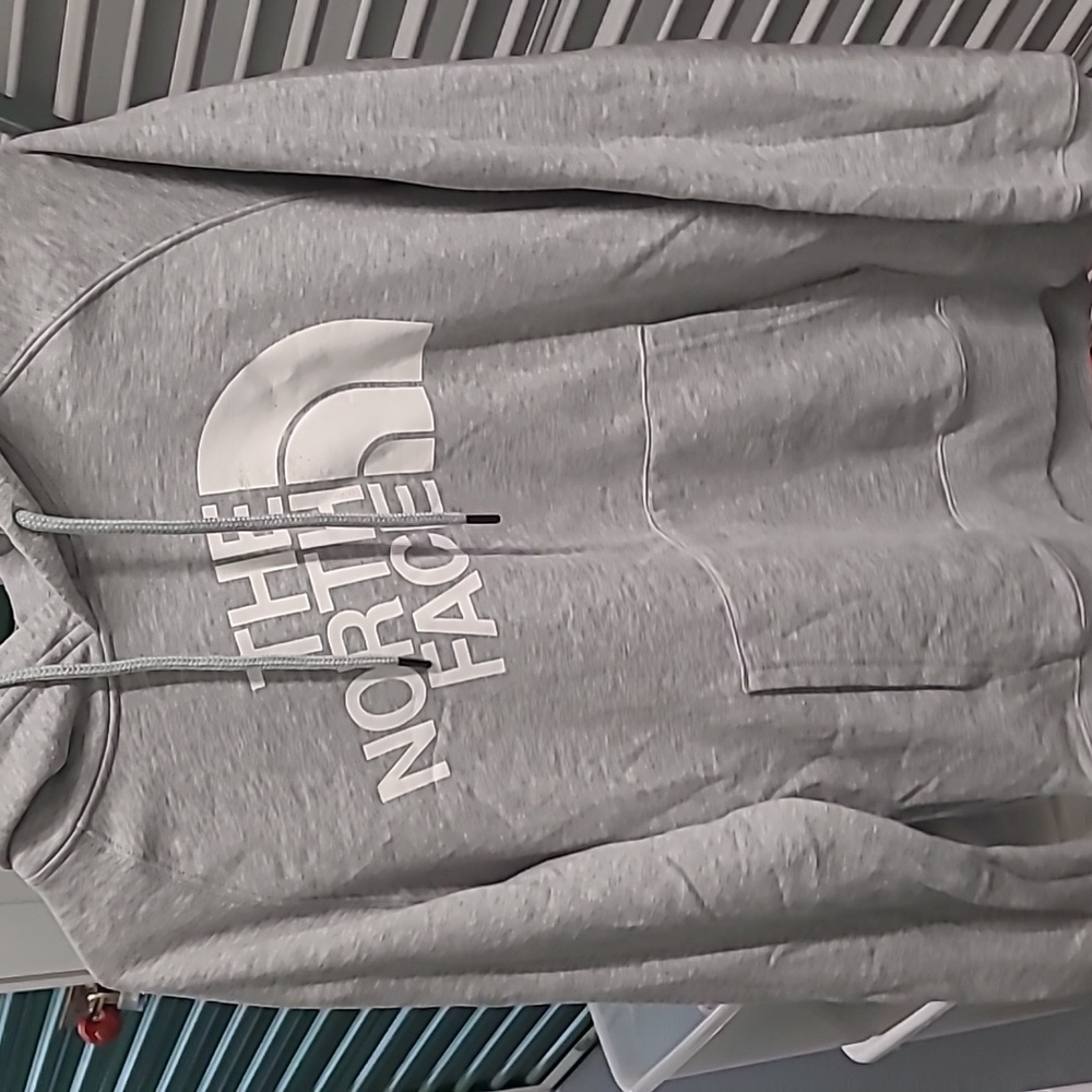The north face grey hoodie